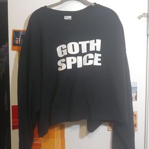 Cropped Sweater Goth Spice